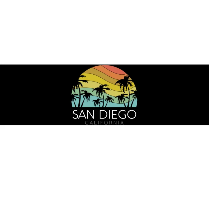 San Diego Retro California La Jolla Oceanside Carlsbad Poway Bumper Sticker