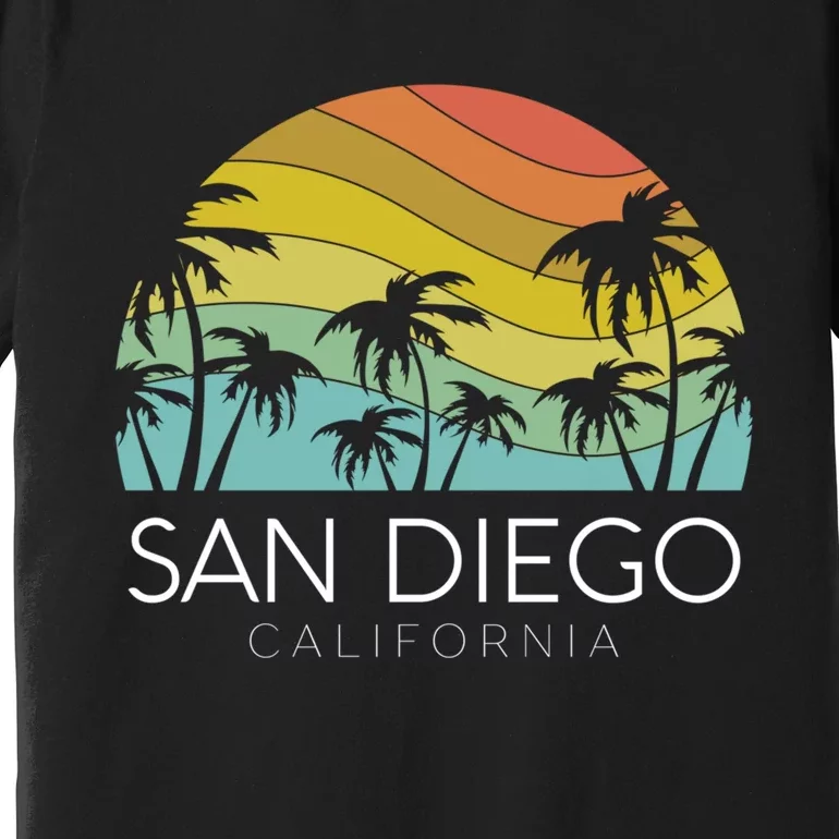 San Diego Retro California La Jolla Oceanside Carlsbad Poway Premium T-Shirt