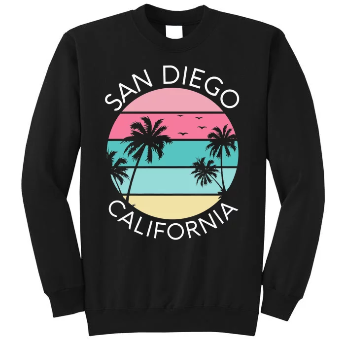 San Diego Retro California Surf Beach SD La Jolla Oceanside Premium Sweatshirt