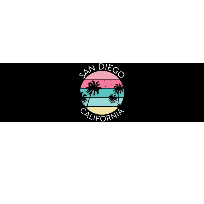 San Diego Retro California Surf Beach SD La Jolla Oceanside Premium Bumper Sticker