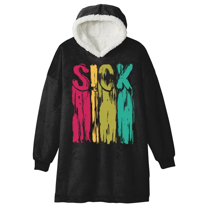 Sick Drip Retro Hooded Wearable Blanket