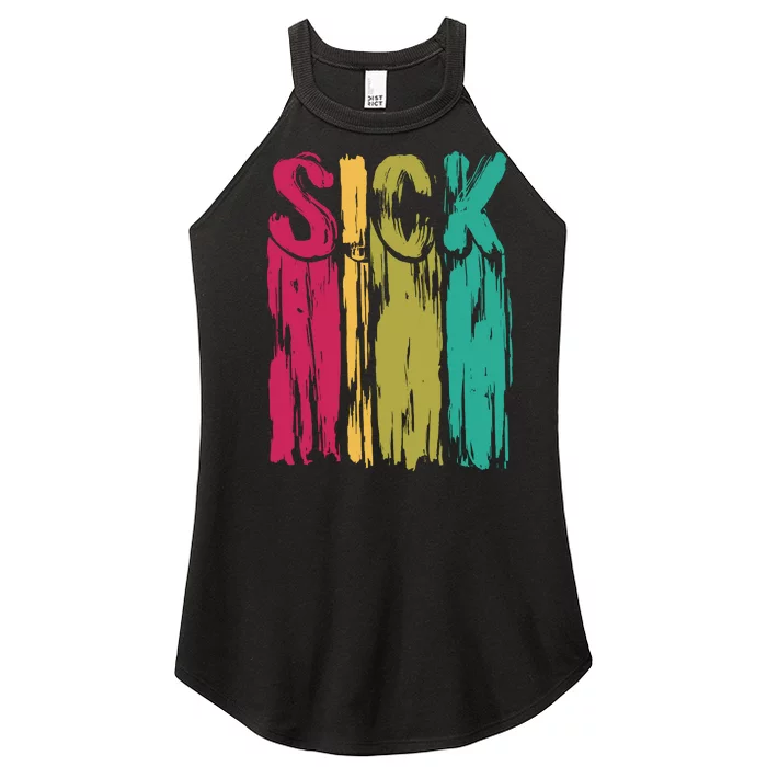 Sick Drip Retro Women’s Perfect Tri Rocker Tank