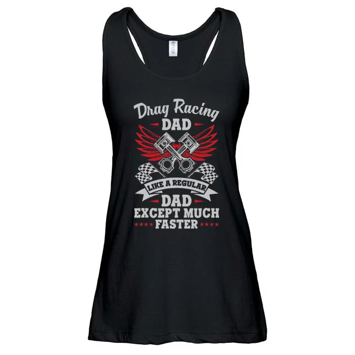 Street Drag Racing Dad Like A Regular Father Just Cooler Ladies Essential Flowy Tank