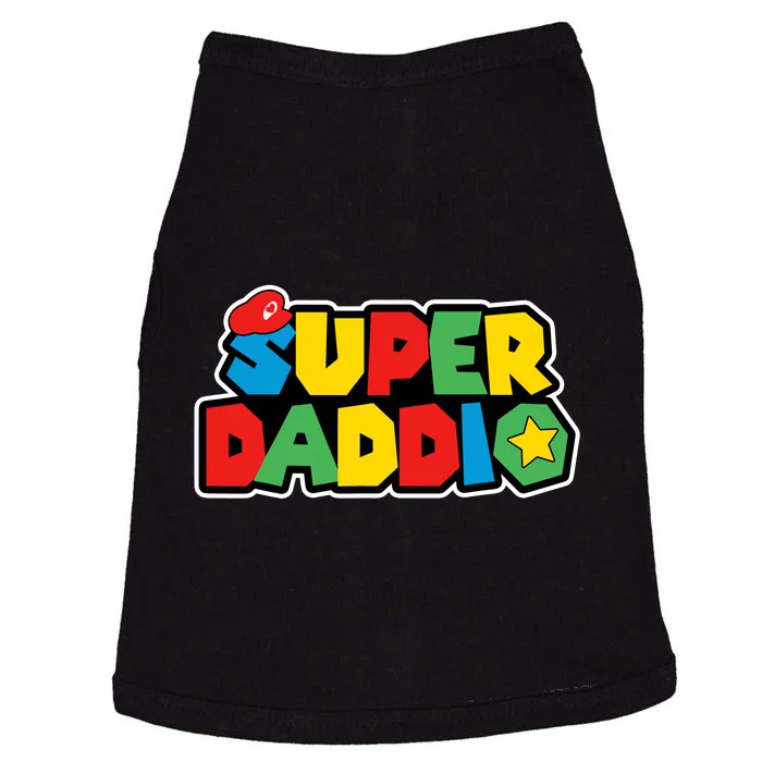 Super Daddio Retro Video Game Fathers Day Dad Gaming Doggie Tank