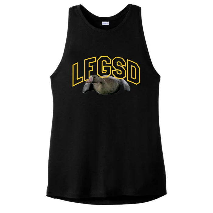 San Diego Rally Goose LFGSD Baseball Ladies Tri-Blend Wicking Tank