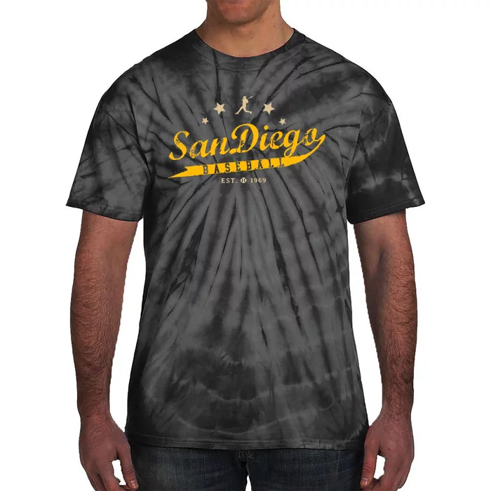 San Diego Retro Vintage Text San Diego Tie-Dye T-Shirt