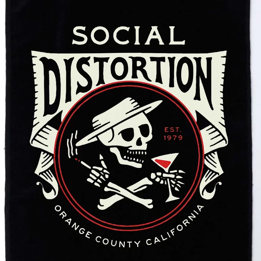 Social Distortion Skelly Circle Platinum Collection Golf Towel