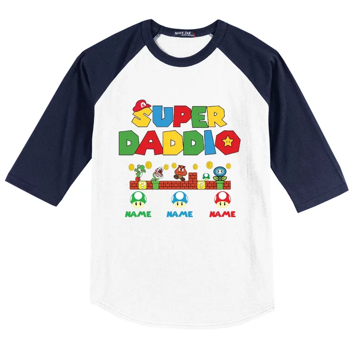 Super Daddio Baseball Sleeve Shirt