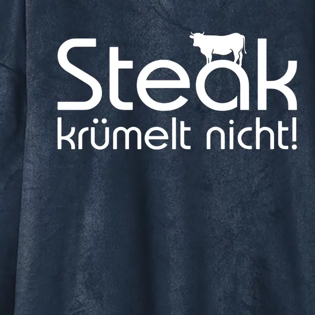 Steak DoesnT Stroll Hooded Wearable Blanket