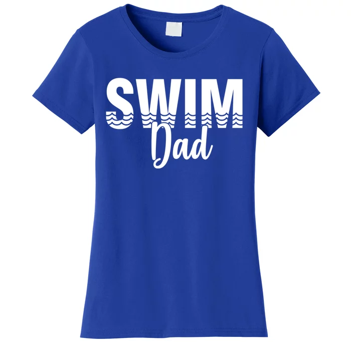 Swim Dad Swimmer Water Sports Swimming Gift Women's T-Shirt