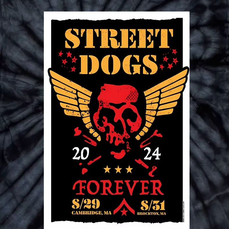 Street Dogs Show At The Middle East Downstairs On Aug 29 2024 Poster Tie-Dye T-Shirt