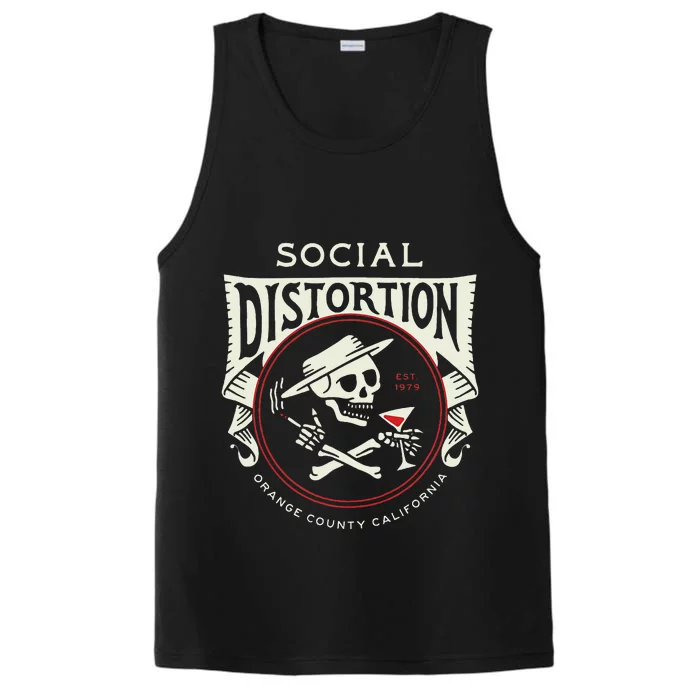 Social Distortion Skelly Circle Performance Tank