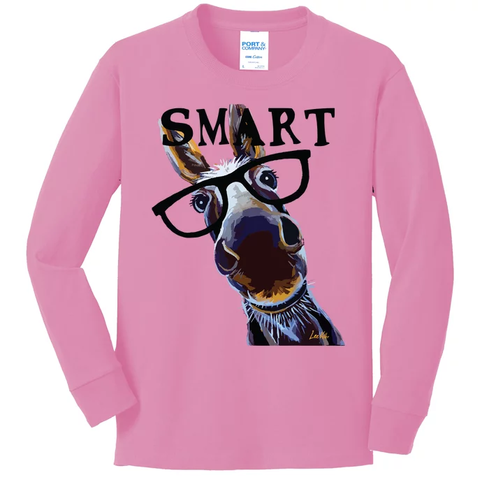 Smart Donkey Smart Donkey Kids Long Sleeve Shirt