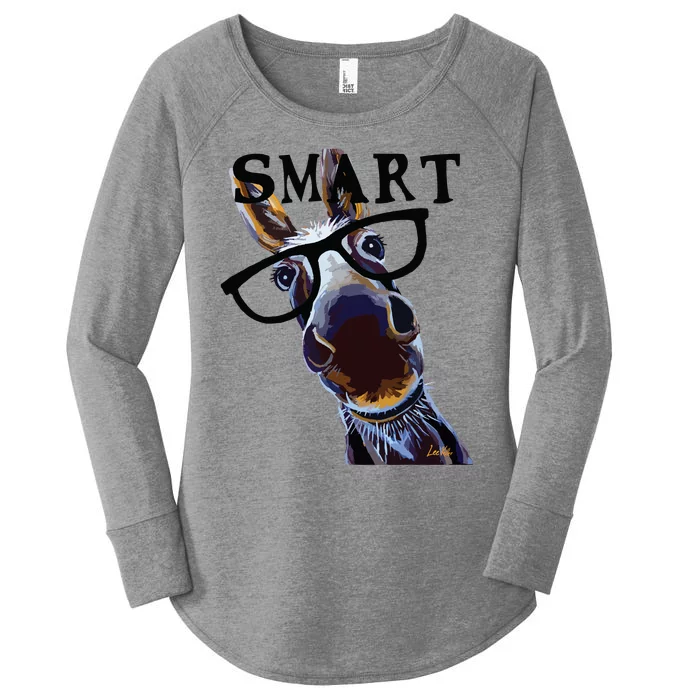 Smart Donkey Smart Donkey Women's Perfect Tri Tunic Long Sleeve Shirt