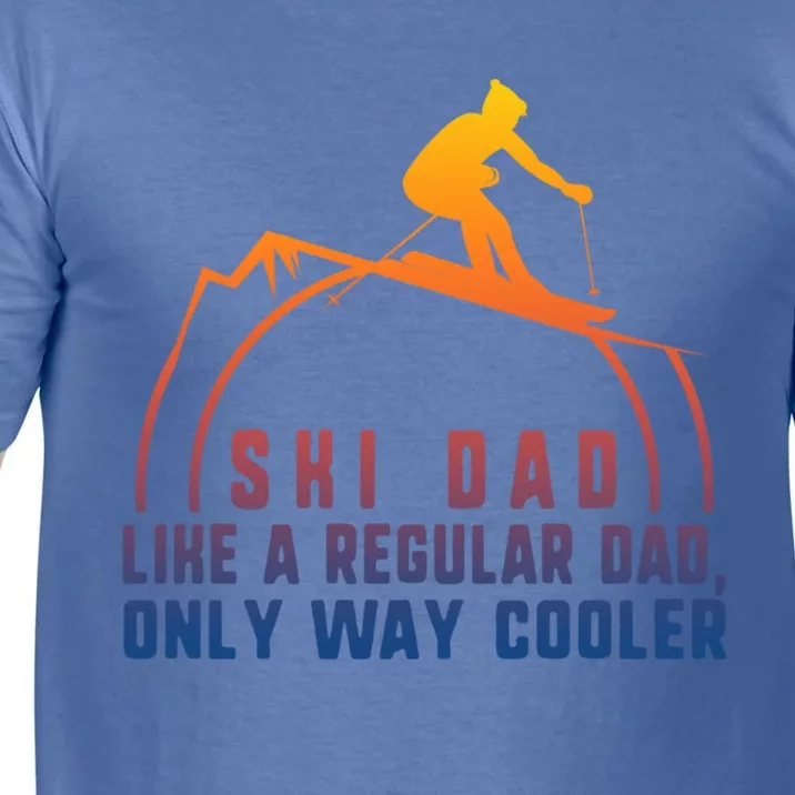 Ski Dad Skiing Daddy Papa Grandpa Cool Snowboarding Father Gift Comfort Colors T-Shirt