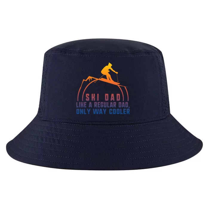 Ski Dad Skiing Daddy Papa Grandpa Cool Snowboarding Father Gift Cool Comfort Performance Bucket Hat