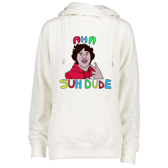 Suh Dude Womens Funnel Neck Pullover Hood