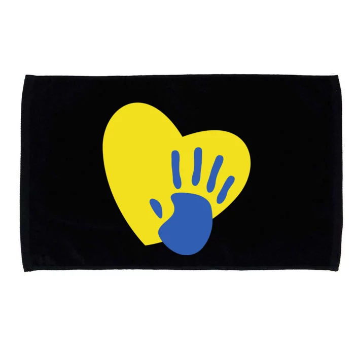 Support Down Syndrome Heart Awareness Microfiber Hand Towel