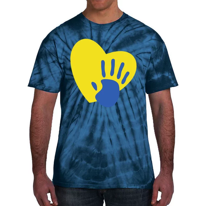 Support Down Syndrome Heart Awareness Tie-Dye T-Shirt