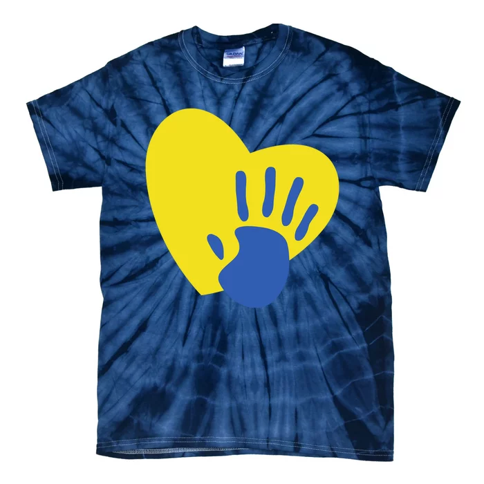 Support Down Syndrome Heart Awareness Tie-Dye T-Shirt