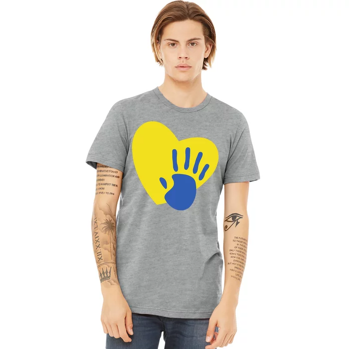 Support Down Syndrome Heart Awareness Premium T-Shirt