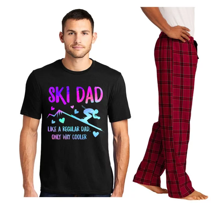 Ski Dad Skiing Daddy Papa Grandpa Cool Snowboarding Father Gift Pajama Set