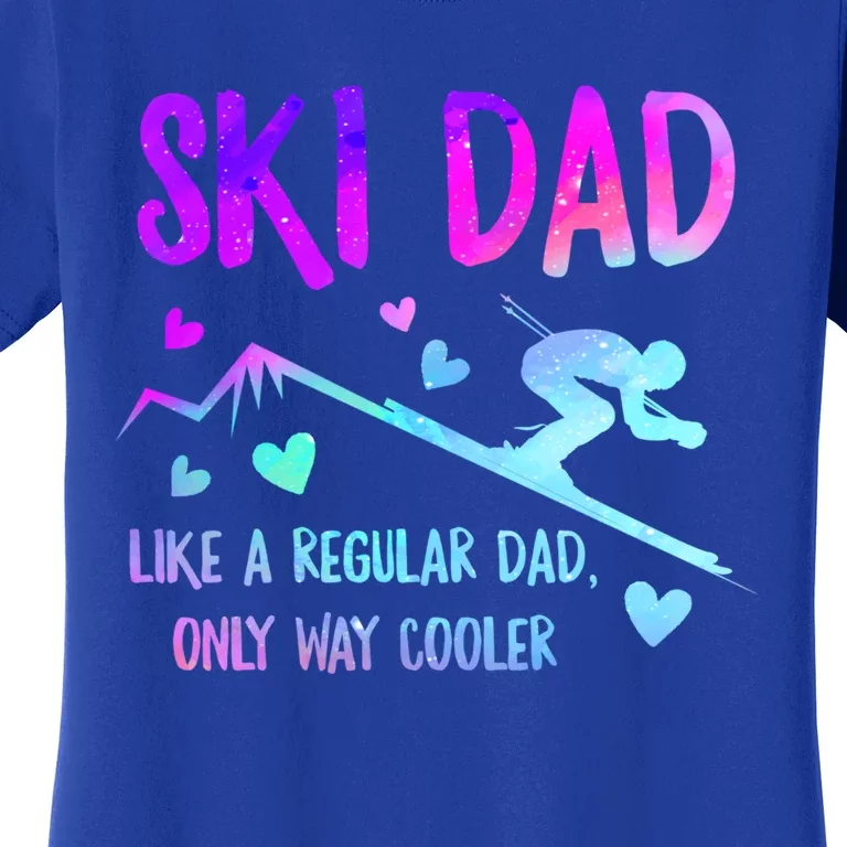 Ski Dad Skiing Daddy Papa Grandpa Cool Snowboarding Father Gift Women's T-Shirt