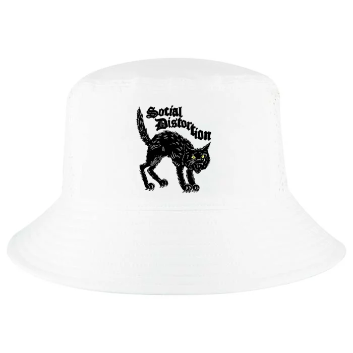 Social Distortion Store Black Kat Meow Cool Comfort Performance Bucket Hat