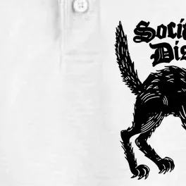 Social Distortion Store Black Kat Meow Dry Zone Grid Performance Polo