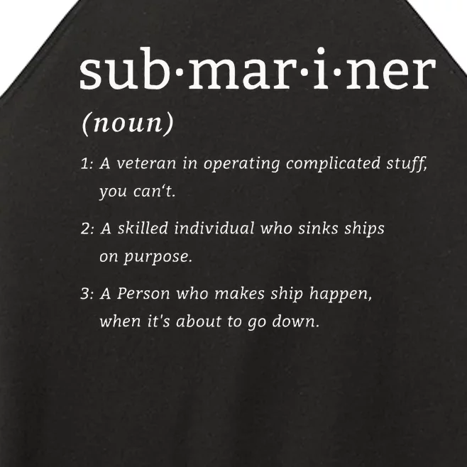 Submariner Definition Submersible Nuclear Powered Submarine Women’s Perfect Tri Rocker Tank