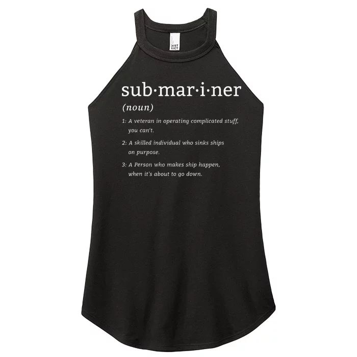 Submariner Definition Submersible Nuclear Powered Submarine Women’s Perfect Tri Rocker Tank