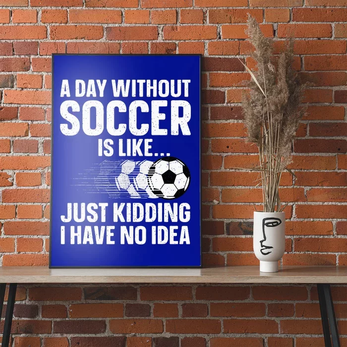 Soccer Design Sport Player Soccer Lover Poster