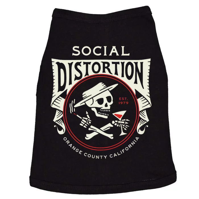 Social Distortion Skelly Circle Doggie Tank