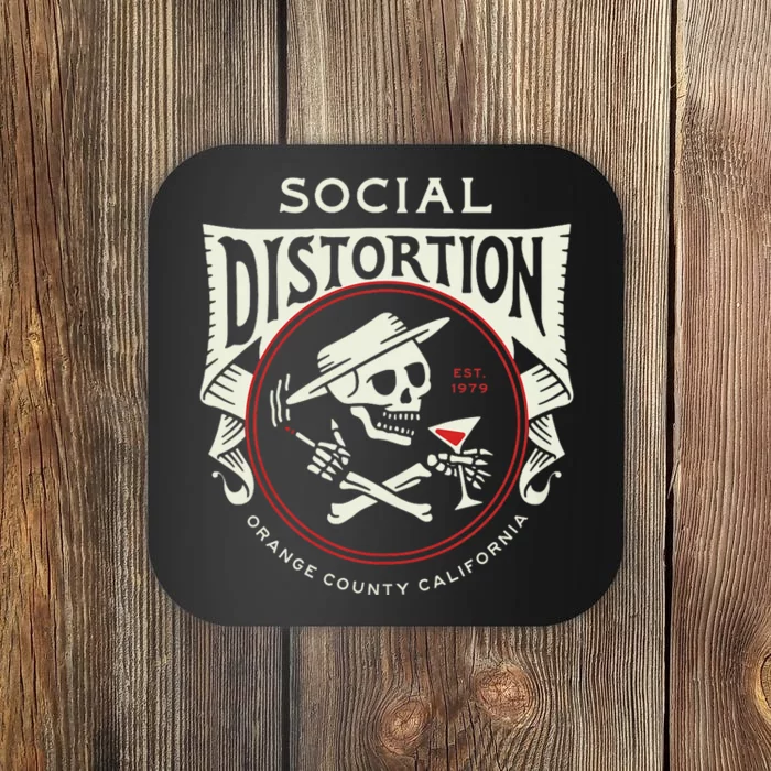 Social Distortion Skelly Circle Coaster