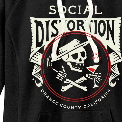 Social Distortion Skelly Circle Women's Fleece Hoodie