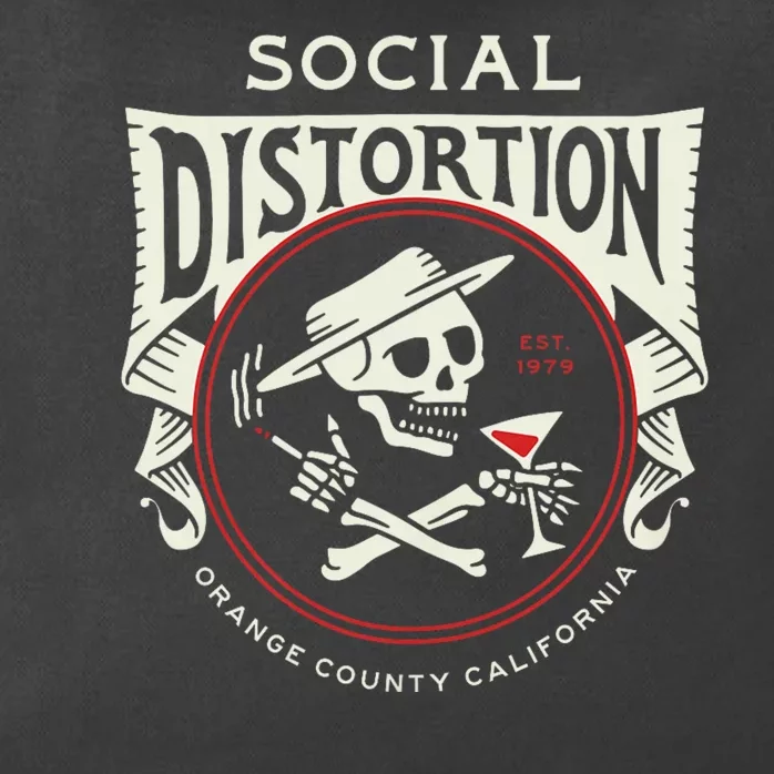 Social Distortion Skelly Circle Zip Tote Bag