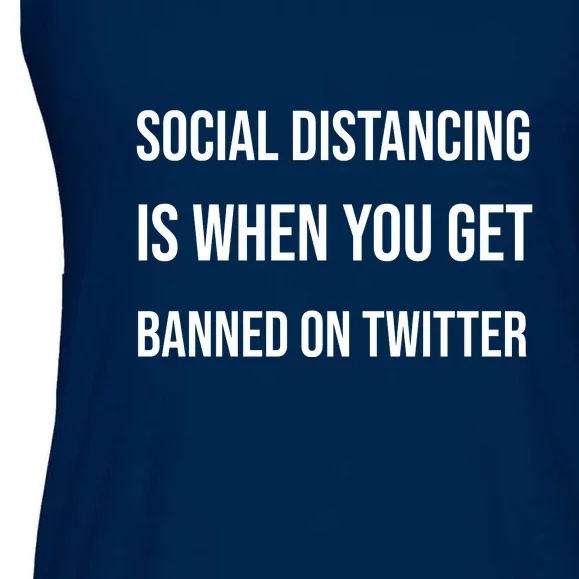 Social Distancing Ladies Essential Flowy Tank