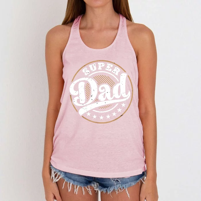 Super Dad Women's Knotted Racerback Tank