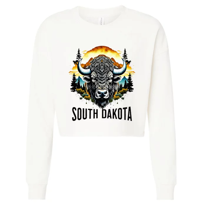 South Dakota Cropped Pullover Crew