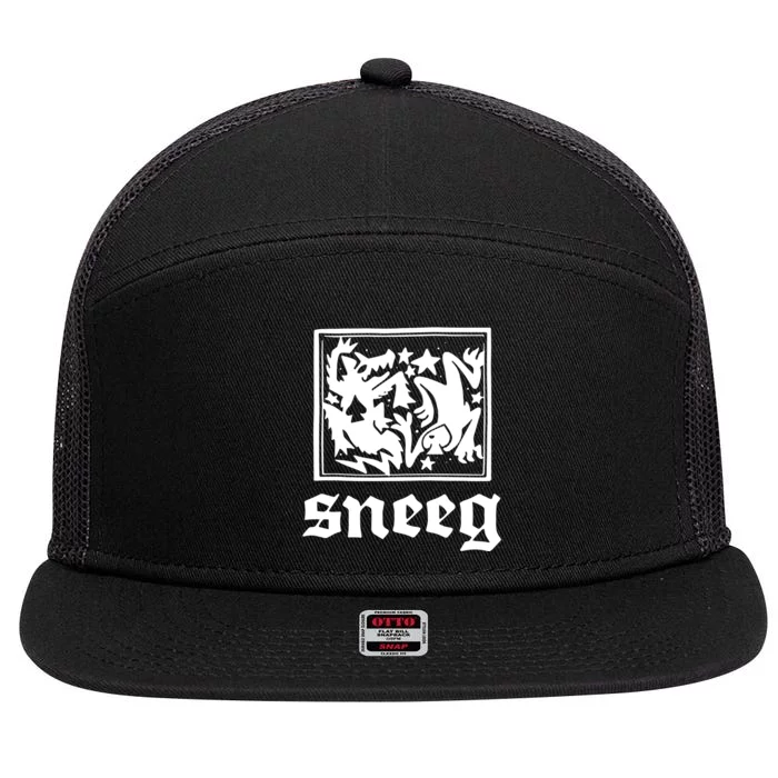 Sneeg Disobedient 7 Panel Mesh Trucker Snapback Hat