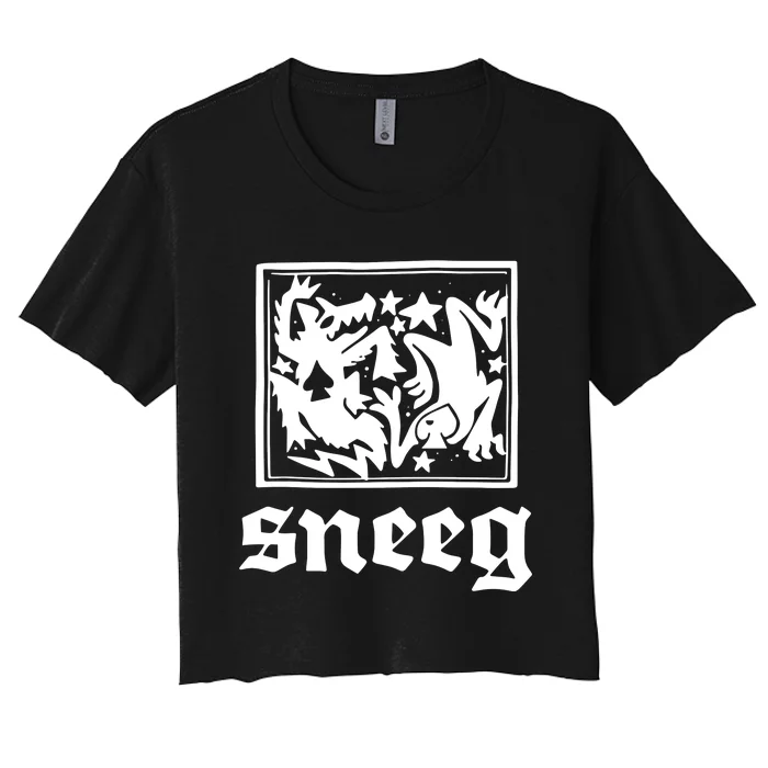 Sneeg Disobedient Women's Crop Top Tee