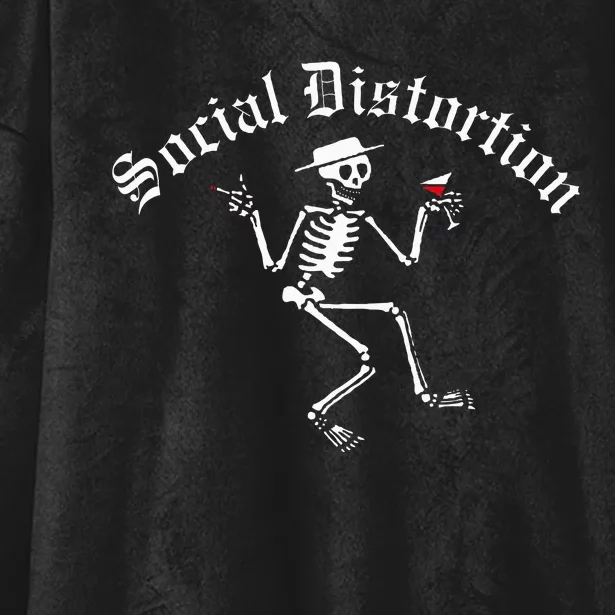 Social Distortion Skelly Hooded Wearable Blanket