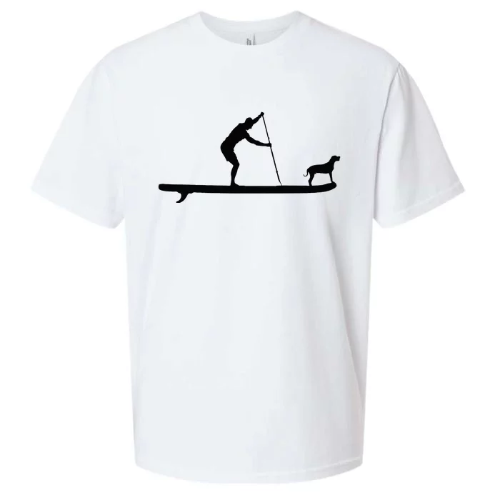 SUP Dog Stand Up Paddle Board Paddling Surf Surfing Sueded Cloud Jersey T-Shirt