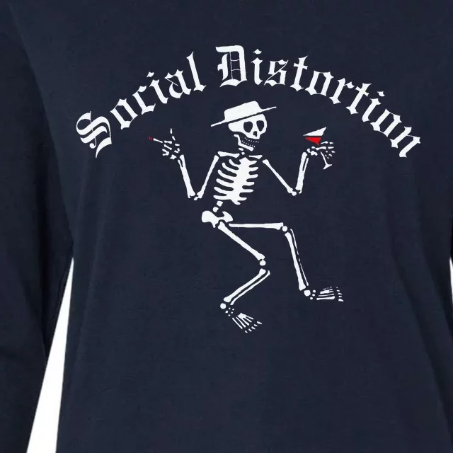 Social Distortion Skelly Womens Cotton Relaxed Long Sleeve T-Shirt