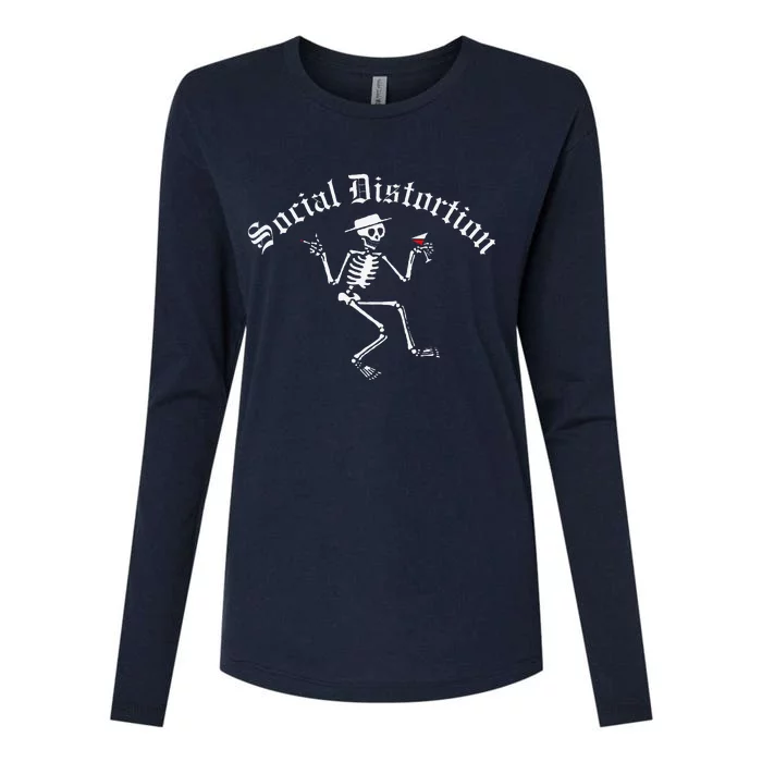 Social Distortion Skelly Womens Cotton Relaxed Long Sleeve T-Shirt