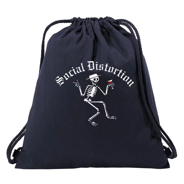 Social Distortion Skelly Drawstring Bag