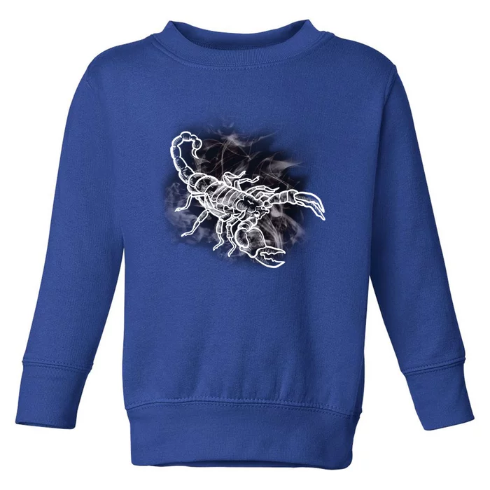 Scorpion Design Stylish Scorpions Lover Gift Scorpio Zodiac Gift Toddler Sweatshirt