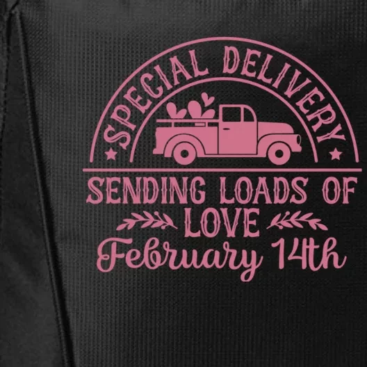 Special Delivery Sending Loads Of Love February 14 Valentine’S Day City Backpack