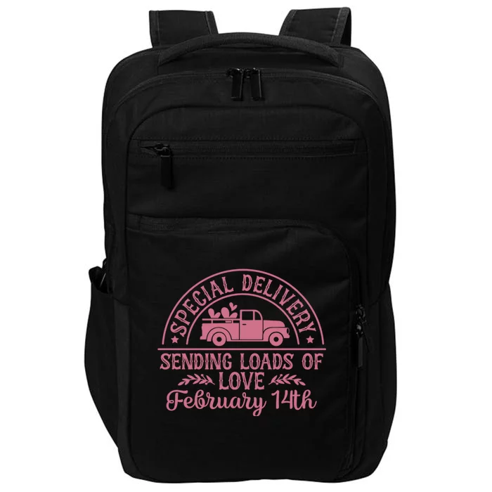 Special Delivery Sending Loads Of Love February 14 Valentine’S Day Impact Tech Backpack