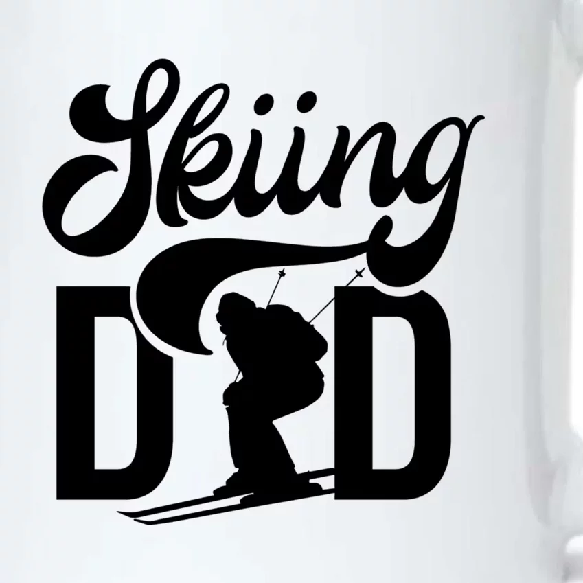 Skiing Dad Ski Skier Father Gift Black Color Changing Mug